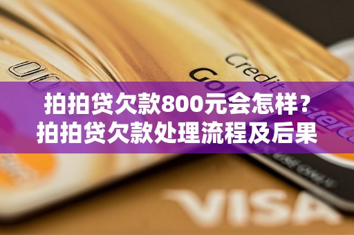 拍拍贷欠款800元会怎样？拍拍贷欠款处理流程及后果解析