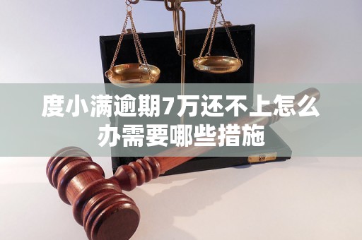 度小满逾期7万还不上怎么办需要哪些措施