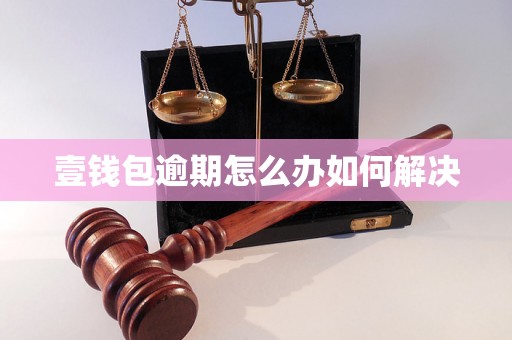 壹钱包逾期怎么办如何解决