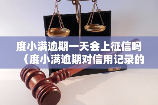 度小满逾期一天会上征信吗（度小满逾期对信用记录的影响）