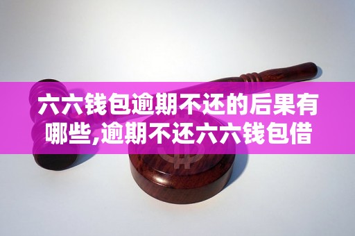 六六钱包逾期不还的后果有哪些,逾期不还六六钱包借款会怎样