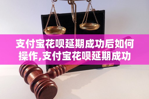 支付宝花呗延期成功后如何操作,支付宝花呗延期成功后需要注意什么