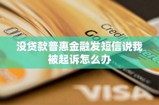 没贷款普惠金融发短信说我被起诉怎么办