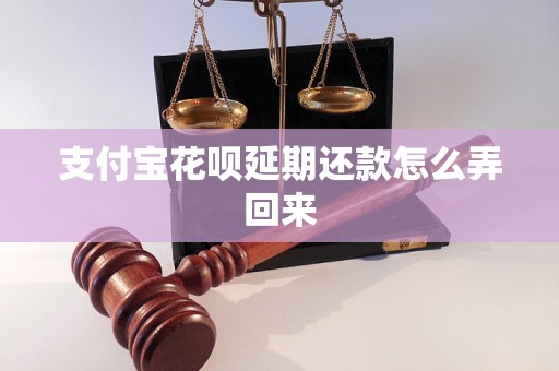 支付宝花呗延期还款怎么弄回来