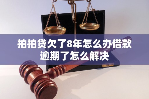 拍拍贷欠了8年怎么办借款逾期了怎么解决