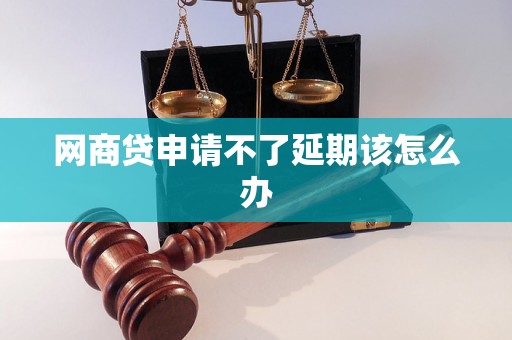 网商贷申请不了延期该怎么办