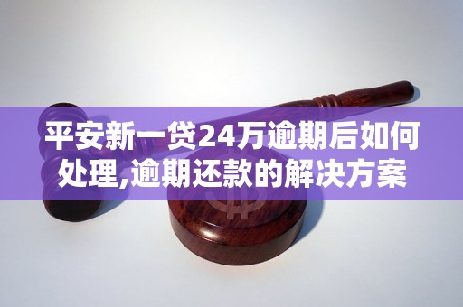 平安新一贷24万逾期后如何处理,逾期还款的解决方案