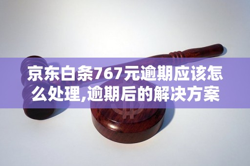 京东白条767元逾期应该怎么处理,逾期后的解决方案