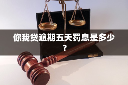 你我贷逾期五天罚息是多少？