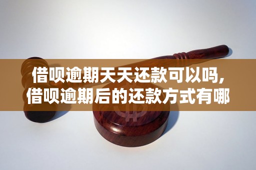 借呗逾期天天还款可以吗,借呗逾期后的还款方式有哪些