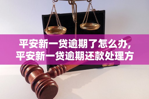 平安新一贷逾期了怎么办,平安新一贷逾期还款处理方法