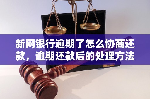 新网银行逾期了怎么协商还款，逾期还款后的处理方法