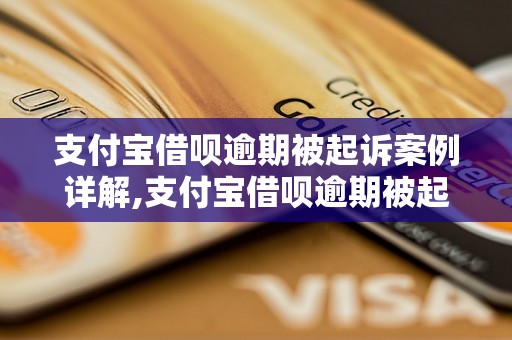 支付宝借呗逾期被起诉案例详解,支付宝借呗逾期被起诉后的处理方法