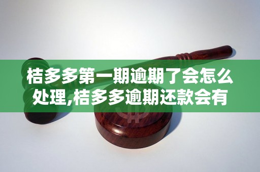 桔多多第一期逾期了会怎么处理,桔多多逾期还款会有哪些后果