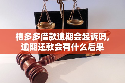 桔多多借款逾期会起诉吗,逾期还款会有什么后果