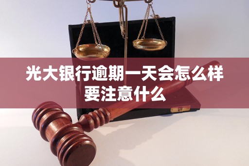 光大银行逾期一天会怎么样要注意什么