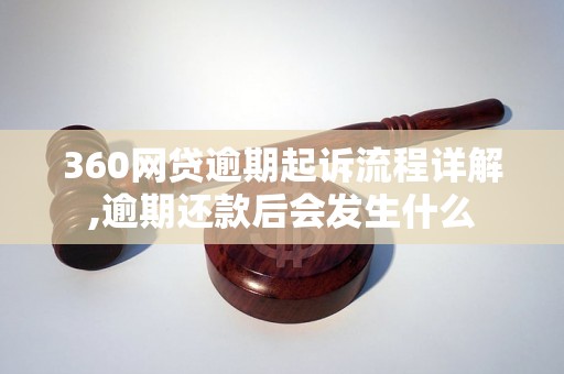 360网贷逾期起诉流程详解,逾期还款后会发生什么