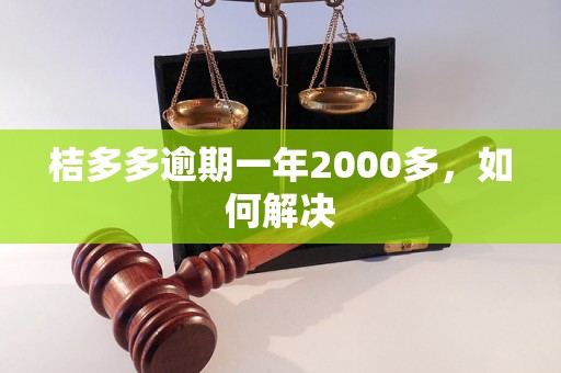 桔多多逾期一年2000多，如何解决