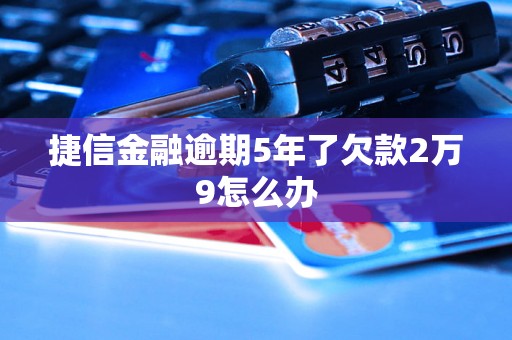 捷信金融逾期5年了欠款2万9怎么办