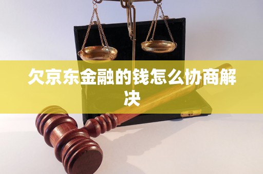 欠京东金融的钱怎么协商解决