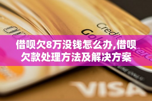 借呗欠8万没钱怎么办,借呗欠款处理方法及解决方案