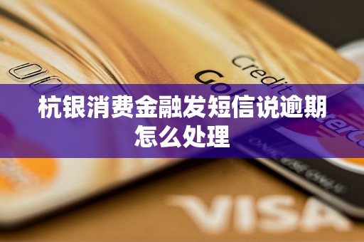 杭银消费金融发短信说逾期怎么处理