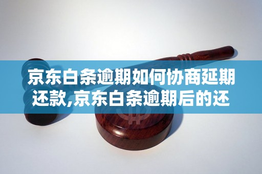 京东白条逾期如何协商延期还款,京东白条逾期后的还款方式