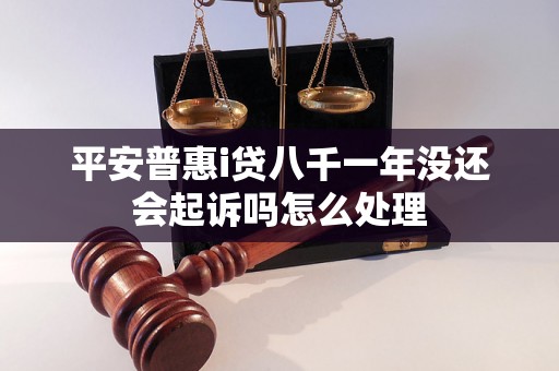 平安普惠i贷八千一年没还会起诉吗怎么处理