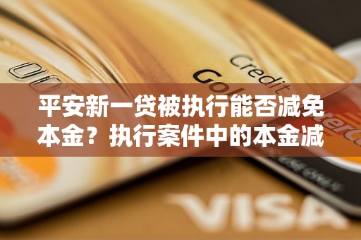 平安新一贷被执行能否减免本金？执行案件中的本金减免规定