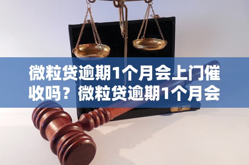 微粒贷逾期1个月会上门催收吗？微粒贷逾期1个月会有哪些后果？