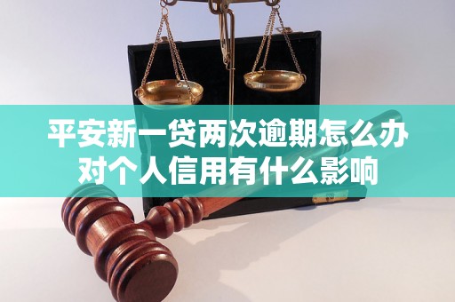 平安新一贷两次逾期怎么办对个人信用有什么影响