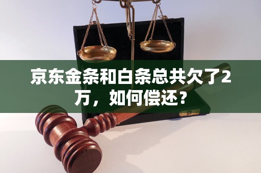 京东金条和白条总共欠了2万，如何偿还？