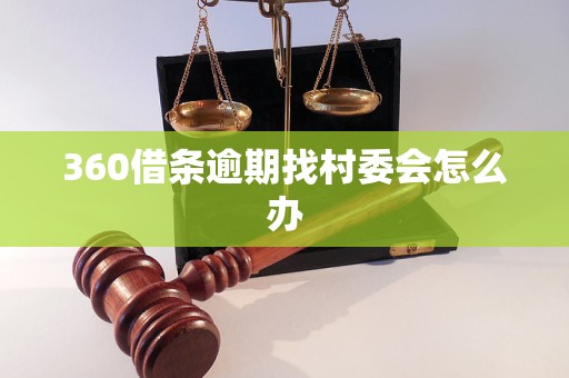 360借条逾期找村委会怎么办