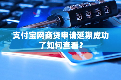 支付宝网商贷申请延期成功了如何查看？