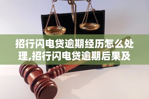 招行闪电贷逾期经历怎么处理,招行闪电贷逾期后果及解决方法