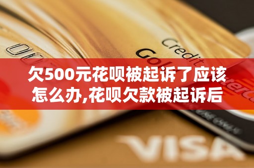 欠500元花呗被起诉了应该怎么办,花呗欠款被起诉后的处理方法