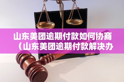 山东美团逾期付款如何协商（山东美团逾期付款解决办法）