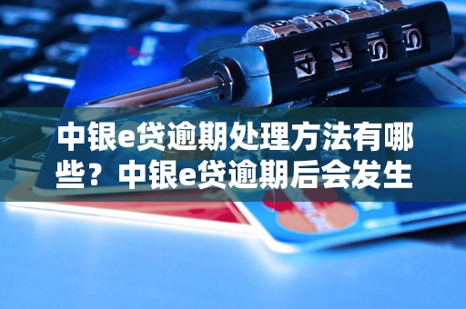 中银e贷逾期处理方法有哪些？中银e贷逾期后会发生什么？