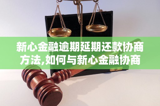 新心金融逾期延期还款协商方法,如何与新心金融协商逾期还款