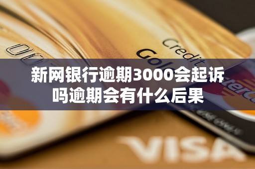 新网银行逾期3000会起诉吗逾期会有什么后果