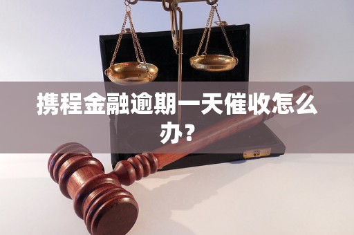 携程金融逾期一天催收怎么办？