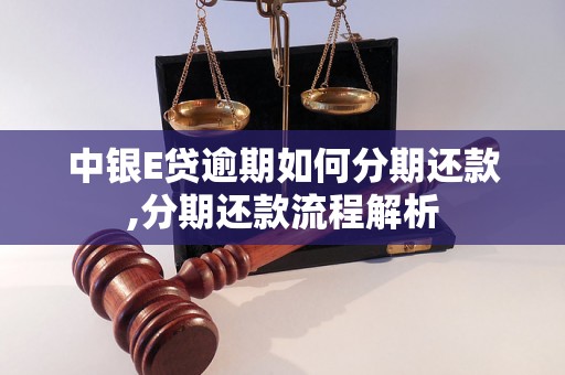 中银E贷逾期如何分期还款,分期还款流程解析