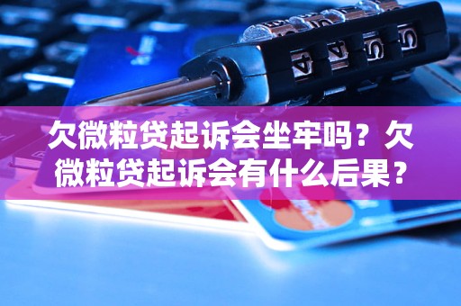 欠微粒贷起诉会坐牢吗？欠微粒贷起诉会有什么后果？