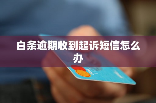 白条逾期收到起诉短信怎么办