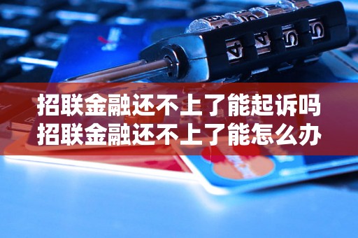 招联金融还不上了能起诉吗招联金融还不上了能怎么办