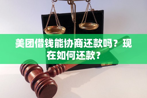 美团借钱能协商还款吗？现在如何还款？