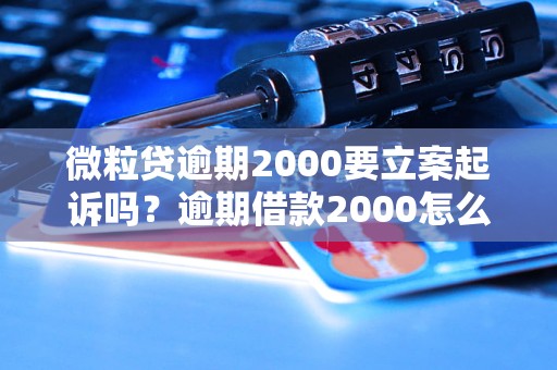 微粒贷逾期2000要立案起诉吗？逾期借款2000怎么处理？