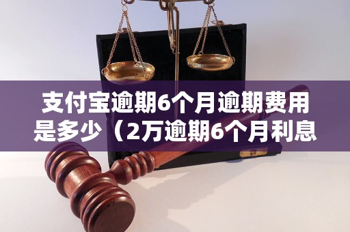 支付宝逾期6个月逾期费用是多少（2万逾期6个月利息计算公式）