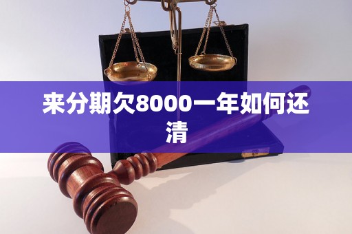 来分期欠8000一年如何还清