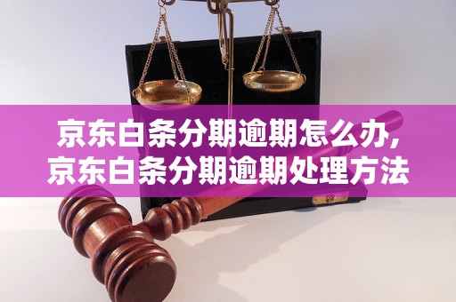 京东白条分期逾期怎么办,京东白条分期逾期处理方法